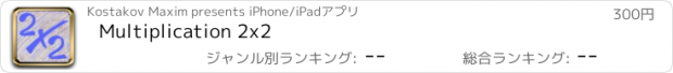 おすすめアプリ Multiplication 2x2