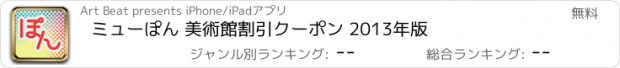 おすすめアプリ ミューぽん 美術館割引クーポン 2013年版