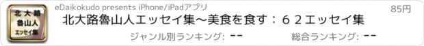 おすすめアプリ 北大路魯山人エッセイ集〜美食を食す：６２エッセイ集