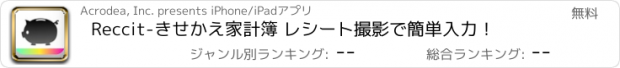 おすすめアプリ Reccit-きせかえ家計簿 レシート撮影で簡単入力！