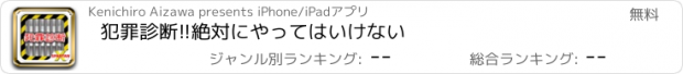 おすすめアプリ 犯罪診断!!絶対にやってはいけない