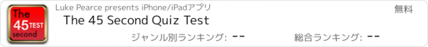 おすすめアプリ The 45 Second Quiz Test