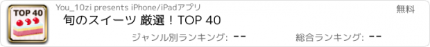 おすすめアプリ 旬のスイーツ 厳選！TOP 40