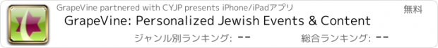 おすすめアプリ GrapeVine: Personalized Jewish Events & Content