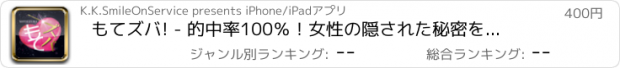 おすすめアプリ もてズバ! - 的中率100％！　女性の隠された秘密を言い当てる仰天アプリ！もてずば/モテズバ