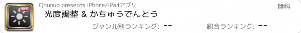 おすすめアプリ 光度調整 & かちゅうでんとう