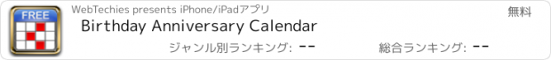 おすすめアプリ Birthday Anniversary Calendar