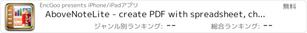 おすすめアプリ AboveNoteLite - create PDF with spreadsheet, chart, image, text and drawing