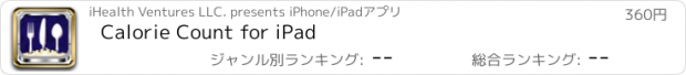 おすすめアプリ Calorie Count for iPad