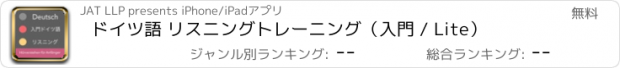 おすすめアプリ ドイツ語 リスニングトレーニング（入門 / Lite）