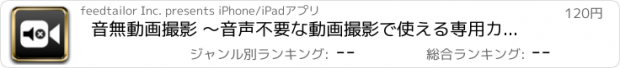 おすすめアプリ 音無動画撮影 〜音声不要な動画撮影で使える専用カメラ〜