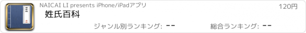 おすすめアプリ 姓氏百科