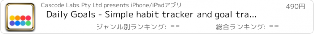 おすすめアプリ Daily Goals - Simple habit tracker and goal tracking with progress, streaks, analysis & reminders