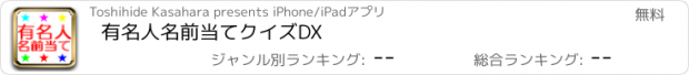 おすすめアプリ 有名人名前当てクイズDX