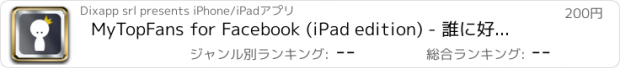 おすすめアプリ MyTopFans for Facebook (iPad edition) - 誰に好かれているのか見てみましょう