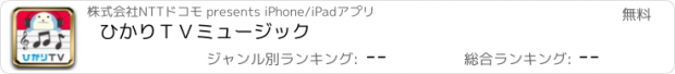 おすすめアプリ ひかりＴＶミュージック