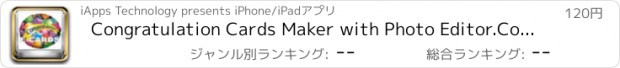 おすすめアプリ Congratulation Cards Maker with Photo Editor.Congratulation Greeting Cards.