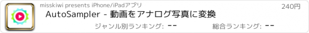 おすすめアプリ AutoSampler - 動画をアナログ写真に変換