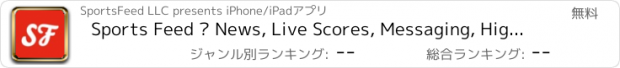 おすすめアプリ Sports Feed – News, Live Scores, Messaging, Highlights, Fantasy Stats for Football, Basketball, Baseball, Hockey, Soccer & College Teams