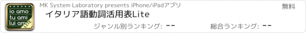 おすすめアプリ イタリア語動詞活用表Lite