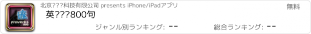 おすすめアプリ 英语谚语800句