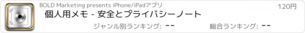 おすすめアプリ 個人用メモ - 安全とプライバシーノート