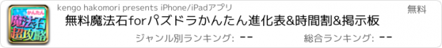 おすすめアプリ 無料魔法石forパズドラかんたん進化表&時間割&掲示板