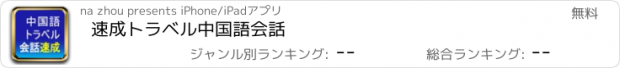 おすすめアプリ 速成トラベル中国語会話