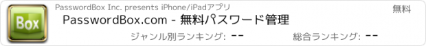 おすすめアプリ PasswordBox.com - 無料パスワード管理