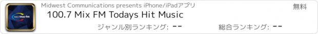 おすすめアプリ 100.7 Mix FM Todays Hit Music