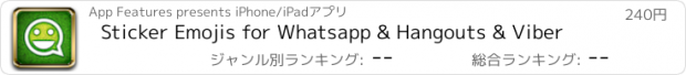 おすすめアプリ Sticker Emojis for Whatsapp & Hangouts & Viber