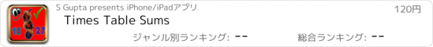 おすすめアプリ Times Table Sums