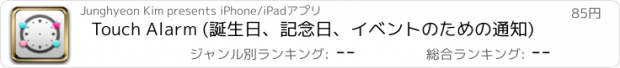 おすすめアプリ Touch Alarm (誕生日、記念日、イベントのための通知)