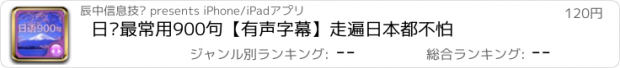 おすすめアプリ 日语最常用900句【有声字幕】走遍日本都不怕