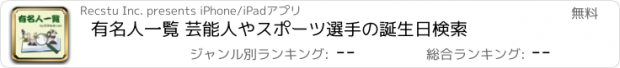 おすすめアプリ 有名人一覧 芸能人やスポーツ選手の誕生日検索