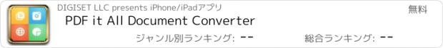 おすすめアプリ PDF it All Document Converter