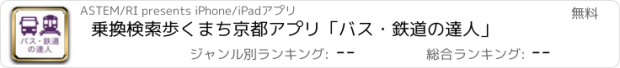 おすすめアプリ 乗換検索　歩くまち京都アプリ「バス・鉄道の達人」