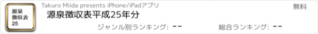 おすすめアプリ 源泉徴収表平成25年分