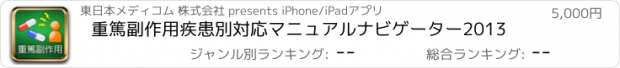 おすすめアプリ 重篤副作用疾患別対応マニュアルナビゲーター2013