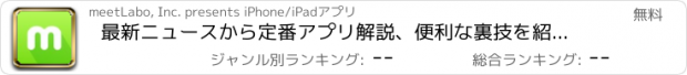 おすすめアプリ 最新ニュースから定番アプリ解説、便利な裏技を紹介する「ミートアイ」