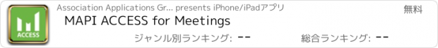 おすすめアプリ MAPI ACCESS for Meetings