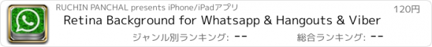 おすすめアプリ Retina Background for Whatsapp & Hangouts & Viber