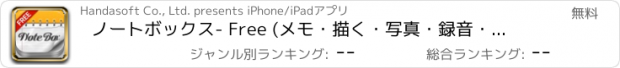おすすめアプリ ノートボックス- Free (メモ・描く・写真・録音・バックアップ)
