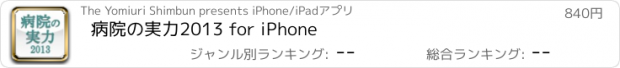 おすすめアプリ 病院の実力2013 for iPhone