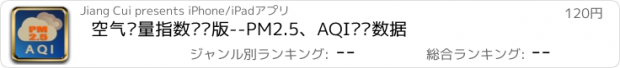 おすすめアプリ 空气质量指数专业版--PM2.5、AQI实时数据