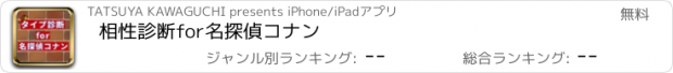 おすすめアプリ 相性診断for名探偵コナン