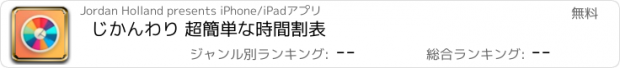 おすすめアプリ じかんわり 超簡単な時間割表