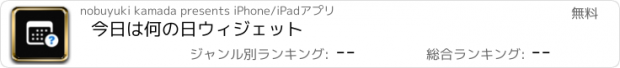 おすすめアプリ 今日は何の日ウィジェット