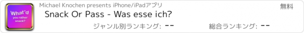 おすすめアプリ Snack Or Pass - Was esse ich?