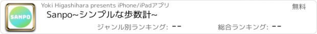 おすすめアプリ Sanpo~シンプルな歩数計~